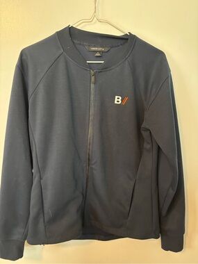 Athletic Athleisure Loungewear Navy Zip-Up Jacket Women’s Small
